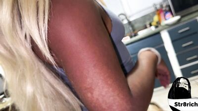 Stepsis can't resist ass-cooking with her stepbro's big dick in POV
