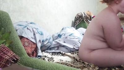 Step-sister Fucks & Cums Hard with Big Dick on Couch