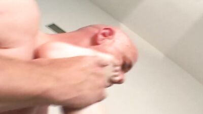 Step-sister gets a shaved pussy massage from her step-brother after a hot fuck