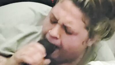 Step sister trades for rent & begs for a big black dick in her mouth
