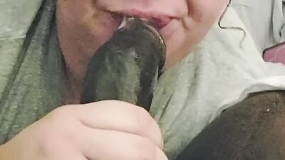 Step sister trades for rent & begs for a big black dick in her mouth