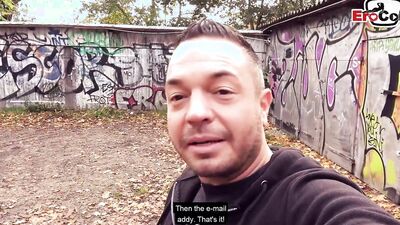 Dirty Priscilla, the German MILF, meets and bangs for Park Fuck POV bare casting