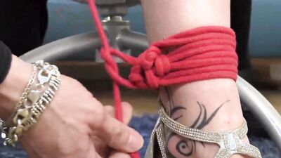 Nathaly Cherie, Ricky Rascal, Steve Q. & Isabella Chrystin get dominated and punished in BDSM threesome