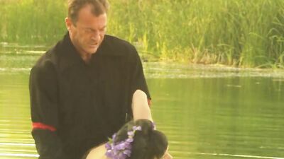 Cytherea & her kinky lover take a special trip out of town - Nasty public sex with dirty cum on feet!