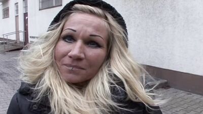 German blonde picked up & slammed hard in the bedroom