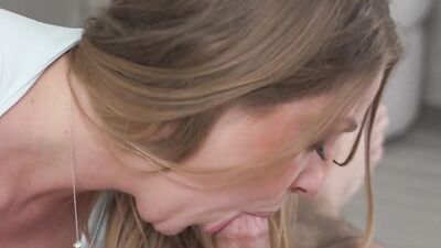 Veronica Weston's Stepson Bangs Her Big Tits & Takes a Creampie