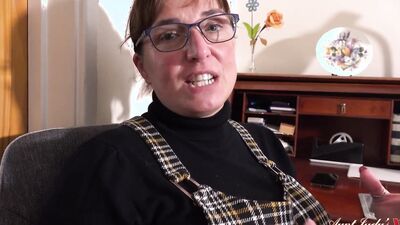 Busty Redhead Boss Ruby Catrall Sucks Your Cock at the Office with Her Big Tits and Ass