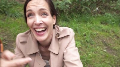 Mia Moon's tight pussy gets stretched by Martin Gun's massive cock in public POV