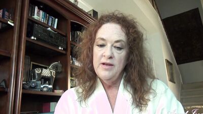 Watch your step-aunt Ms. Ginger Catches you masturbating in POV with her hot MILF red head skills