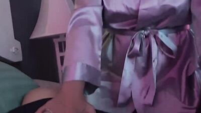 Stepsonso9tgwy gets a hot massage & a hot fuck in the night