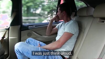 Watch Blanche Bradburry seduce a male student in her Euro cab - Female Fake Taxi