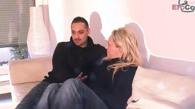Stepbrother bangs chubby German stepsister MILF with huge tits and huge boobs