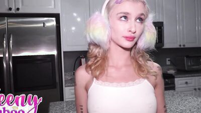 Emma Rosie's Stepdad Takes Rough Creampies & Roles Her in Pornstar Roleplay