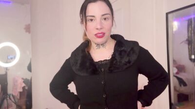 Stepmom in a BDSM bank roleplay with her big tits and tight pussy