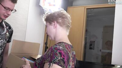 Stepbrother gives tight pussy and blowjob to stepsister Sonja Sweet