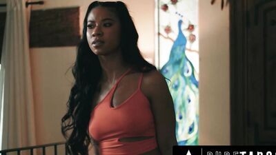 Stepdad's lies get Ameena Green into a hardcore fuckfest with his BBC!