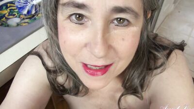 Step-Aunt Grace Gives You a Kitchen Handie with Her Massive Natural Tits