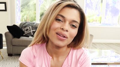 Stepdaddy can't resist petite Latina Schoolgirl Destiny Cruz's tight pussy