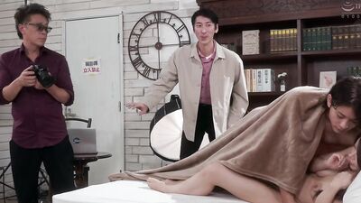 Watch MILF wife's affair with boss end in a humiliating threesome with a creampie