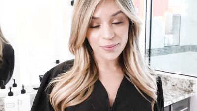 Watch petite blonde teen Aria Valencia give a sloppy blowjob to a pornstar