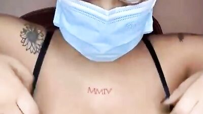Watch this big-titted Asian MILF get intimate with her Sri Lankan lover up close