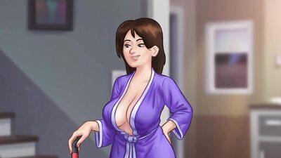 Watch Debbie Summers from Venezuela in hot hentai game action with her horny stepson