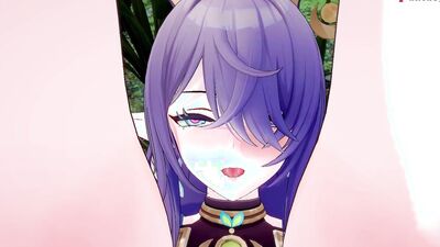 Genshin Impact's forest sexcapade: A hentai full of big natural tits and uncensored fantasy