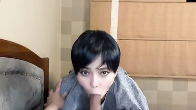 Big Dick's petite Pinay Stepsis gets creampied in a POV blowjob video!