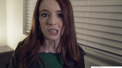 Madi Collins begs for a ride on her stepbrother's big dick & gets a hot creampie