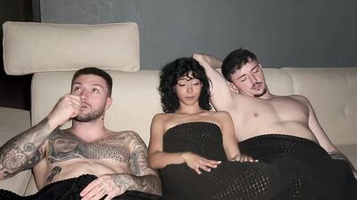 Luna Petite submits to double penetration with Rauls & Cindy's huge cocks in hardcore threesome