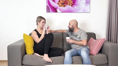 Step-Daughter cheats on stepdad with curvy blonde MILF Neeo