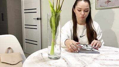 Stepdad teaches stepdaughter how to deepthroat, roleplay, and get rough with her ass