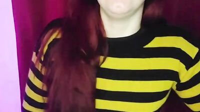Pleasure dominates your stepsister with her massive ass & tight pussy - but with a butt plug in!