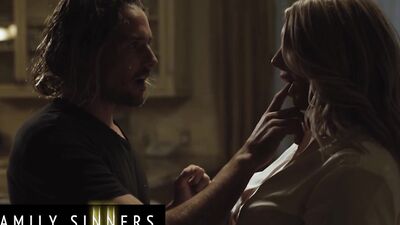 Tyler Nixon & Kayley Gunner's wild family adventure - MILF's huge tits get too hot & heavy as her son-in-law pounds