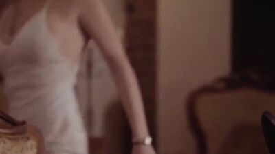 Submissive blonde MILF gets creampied in steamy threesome action with stunning girl and her big ass.