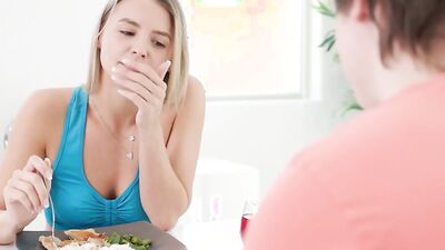 Stepmom craves for a hard dick in every hole, stepson's huge cock in every position