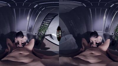 Sansa Snow gets pounded hard by her stepdad's thick cock in the shower - DarkROOM VR