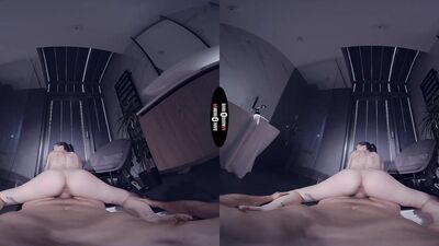 Sansa Snow gets pounded hard by her stepdad's thick cock in the shower - DarkROOM VR
