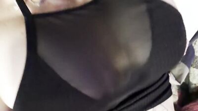 Zoey Portland caught in her see-through shorts & creampied by stepbro