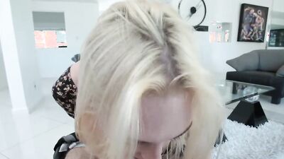 Slutty blonde stepsis needs her bro's cock to sleep peacefully
