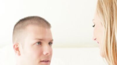 Stepmom wants her son's cock after being caught masturbating
