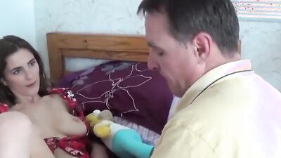 Taboo! Stepdad with Big Cock Seduces and Fucks his Naughty Stepdaughter