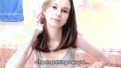 Anna Sibster gets caught cheating in the bathroom & gets a hot creampie