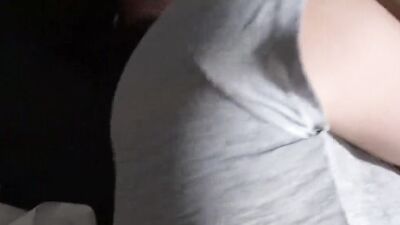 Watching tv with my step sister and his cant resist the sexy butt
