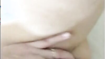 amazing step-daughter masturbating while taking a shower
