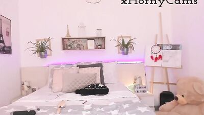 Excited student on xhornycamas!