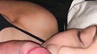 Multiple Ruined Orgasms in Stepsisters Mouth Slow Motion Sucking up my Precum