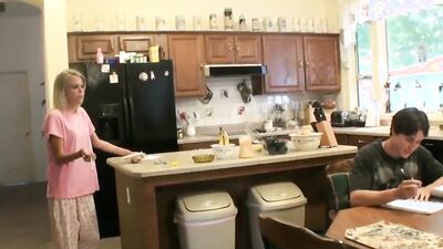 Blonde Stepsister Smoke and Fuck