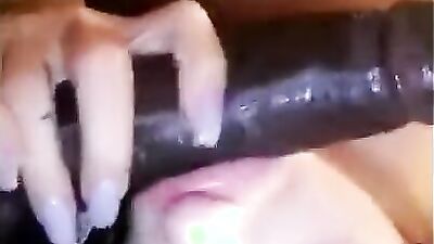 WHITE TEEN SUCKS THE LIFE OUT OF BLACK STUD WITH BBC!