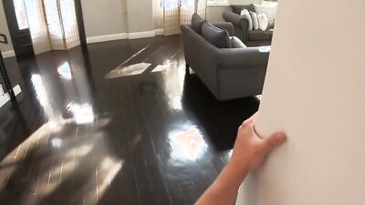POVD Step Dad Catches Horny Masturbating Webcam Slut